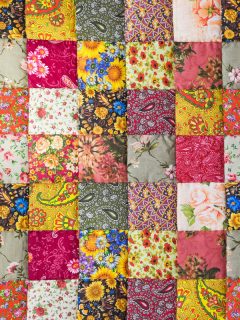 Сolorful patchwork quilt, How To Hang A Quilt On The Wall [Inc. Without Nails]