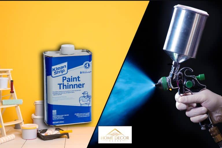 Painter painting with spray gun. Dark background.Similar images:, How Much Paint Thinner To Use for Spray Gun? [Ratio Recommendations]