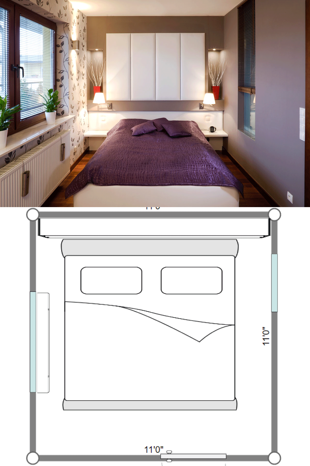 Modern Small bedroom