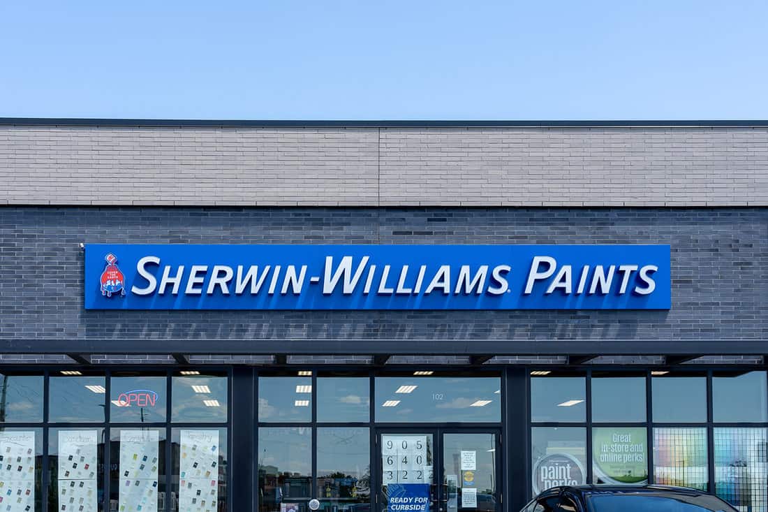 A Sherwin-Williams paint store