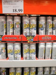 Containers of Flex seal for sale at a store, 8 Things That Flex Seal Tape Will Not Stick To