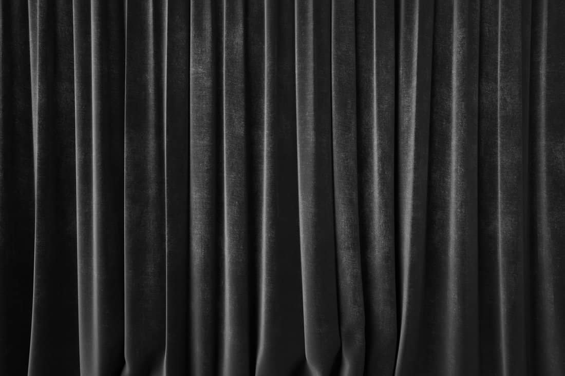 Dark gray curtain