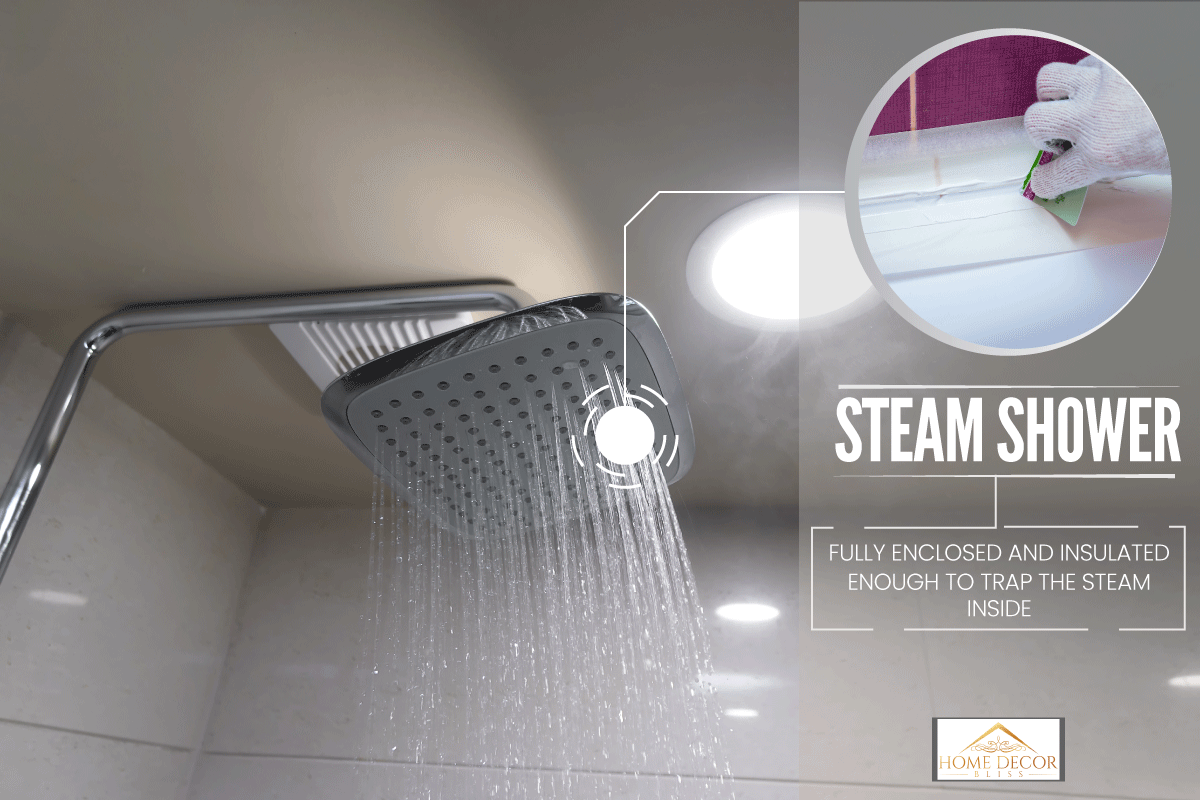 shower rain with running water, steam in the bathroom, Do Steam Showers Need To Be Enclosed And Sealed?