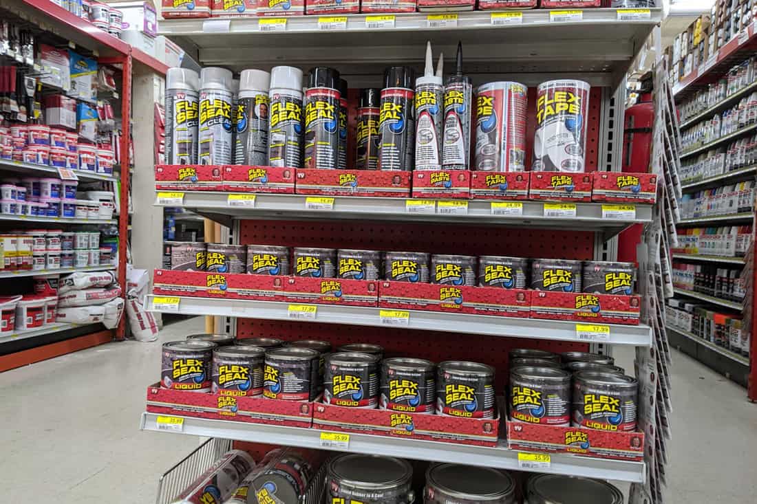 Flex Seal containers for sale at a store