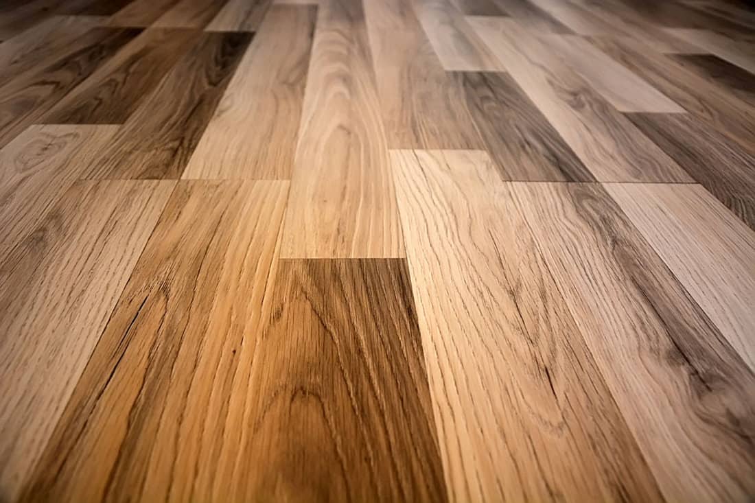 Laminated flooring board
