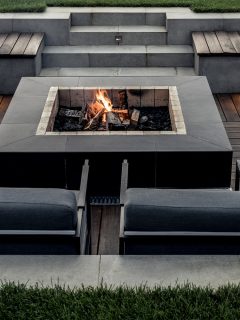 Outdoor zone for relax with burning fire pit - 11 Fire Pit On Wood Deck Ideas To Inspire You