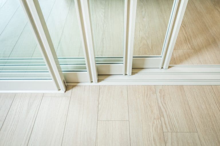 sliding glass door detail and rail embed in wooden floor - Where Are The Weep Holes On Sliding Glass Doors