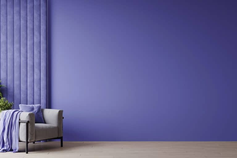 Horizontal space with bright mockup empty wall. Very peri lavender paint color, 10 Colors That Go With Lavender Walls (With Pictures)!