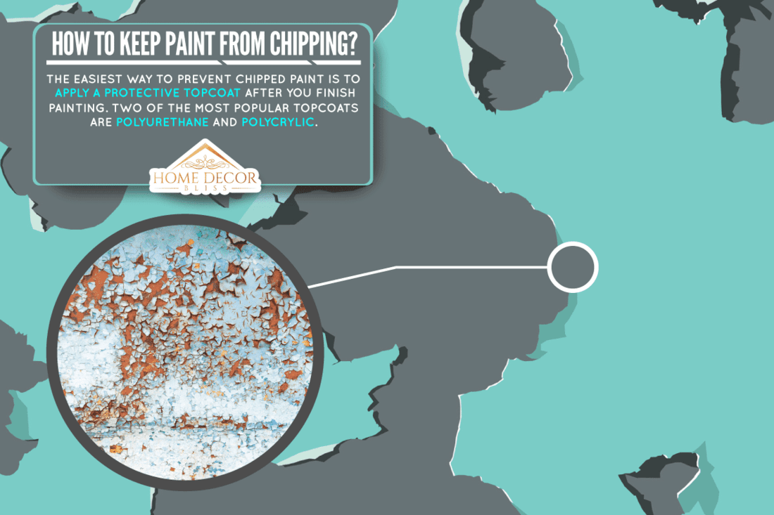 Cracked layer paint color mint green and a dark gray paint, How To Keep Paint From Chipping