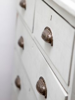Old wooden chest of drawers with metal handles, 11 Colors That Go With Antique White Trim Or Cabinets
