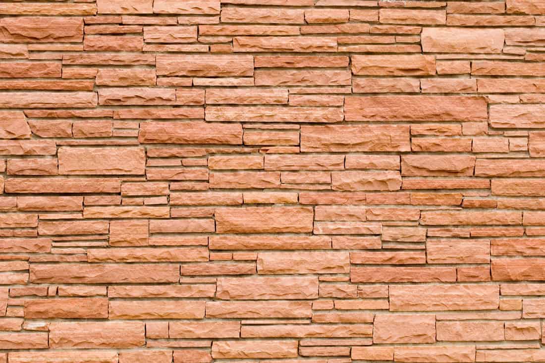 Wall Made of Various Dimensions of Sandstone Bricks