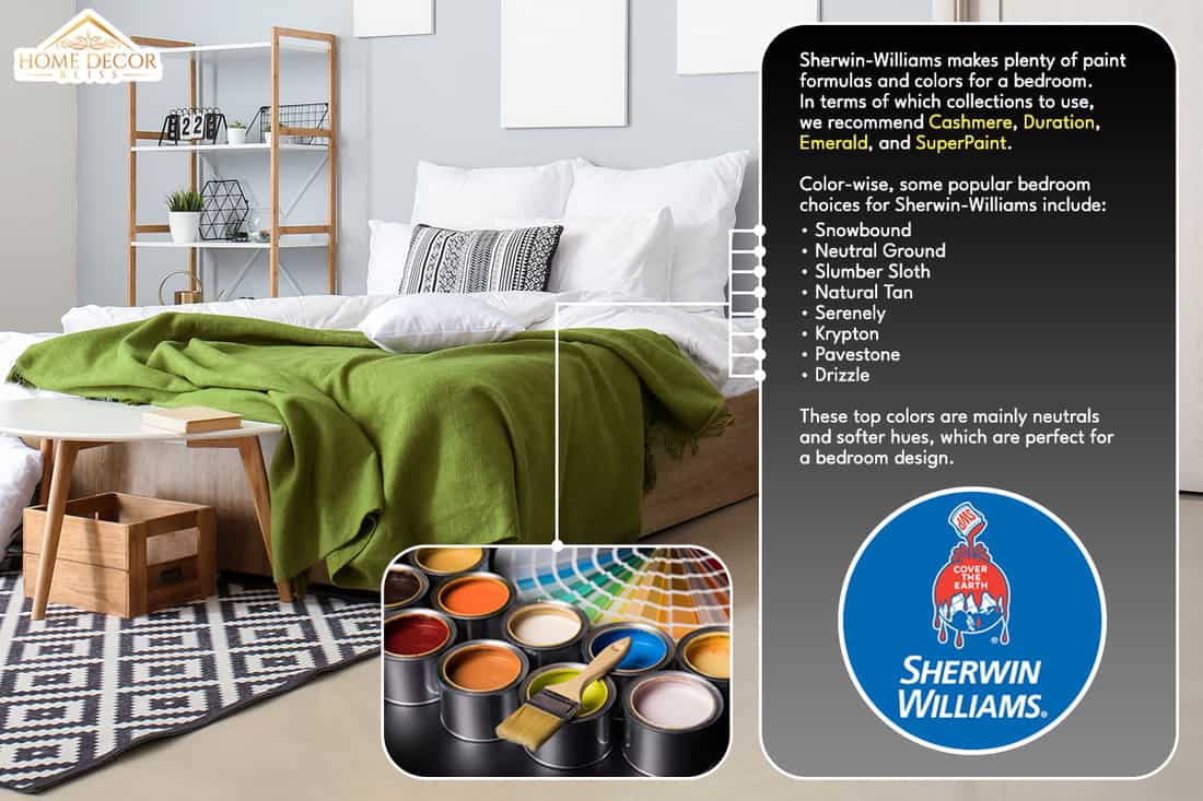 Stylish interior of modern bedroom, What Sherwin-Williams Paint Is Best For Bedrooms?