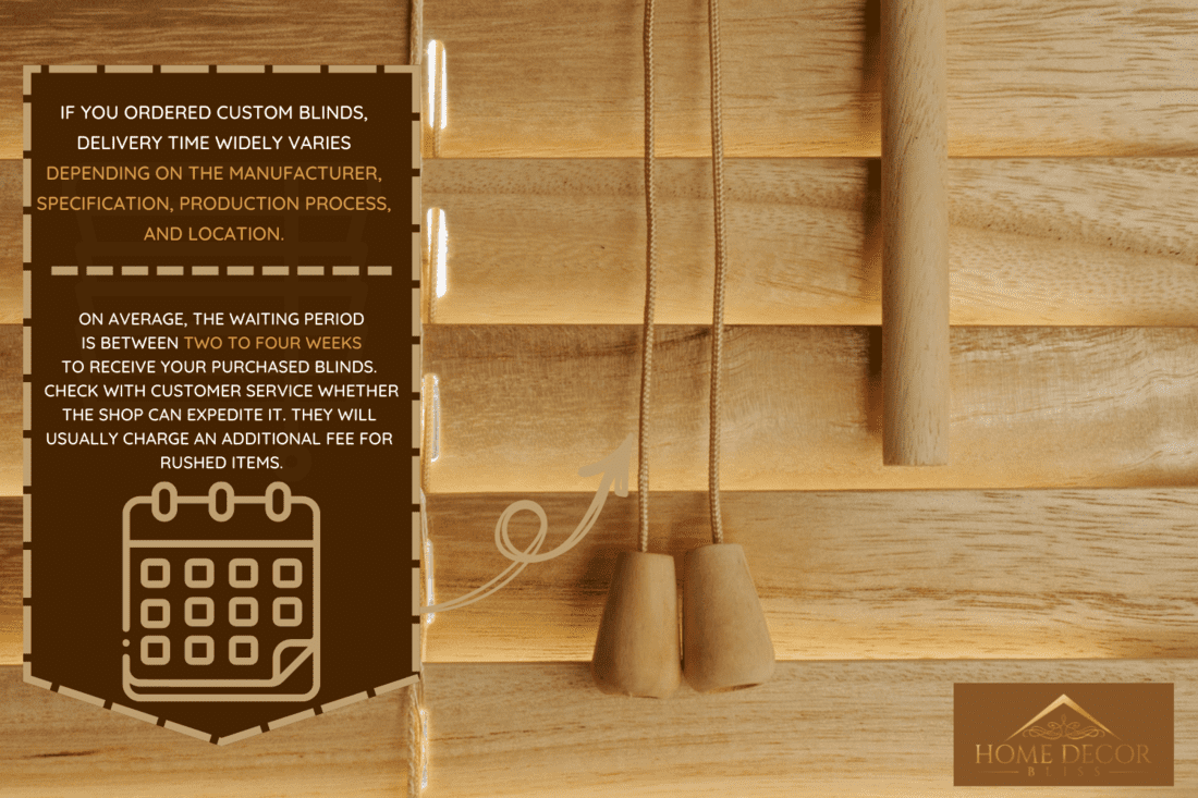 Wooden blind details - How Long Do Custom Blinds Take From Order To Delivery