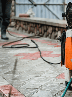 Cleaning paving slab using high pressure power washer, Briggs And Stratton Pressure Washer Troubleshooting