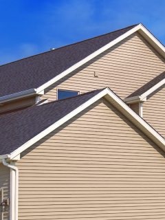 Contemporary home showing siding,roof,gutters , Rake Edge Vs. Drip Edge: What's The Difference?