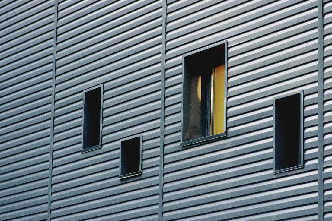 Building facade aluminum siding