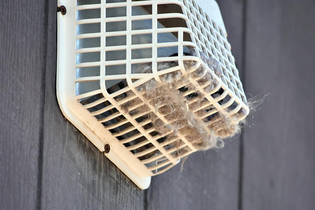 Covering a dryer air vent