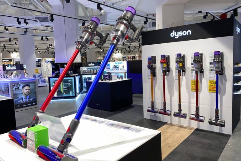 Dyson display their high quality latest vacuum cleaner V11 in Harvey Norman electrical store, How To Clean Dyson V11 [Inc. Filter, Bin, Head, And Roller]?