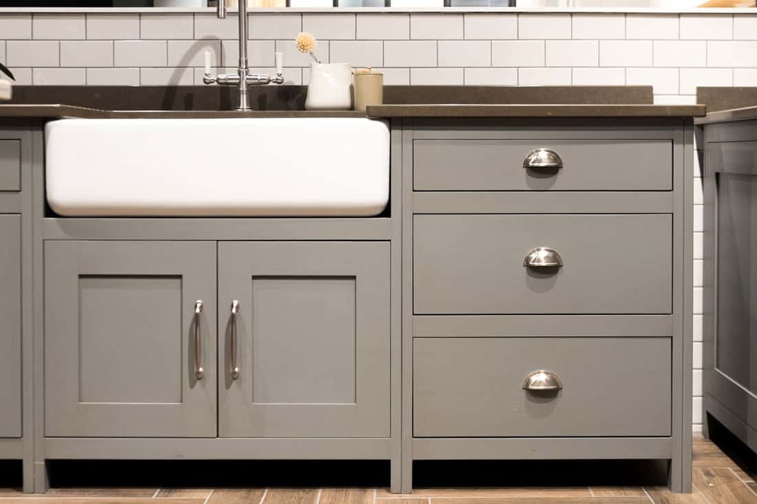 Grey Gray Luxury Bespoke Kitchen Sink