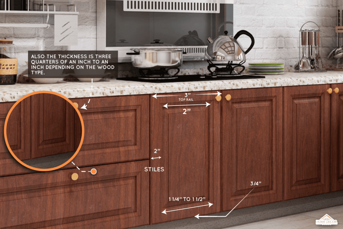 European rustic kitchen design renderings, How Wide Should Rails And Stiles Be?