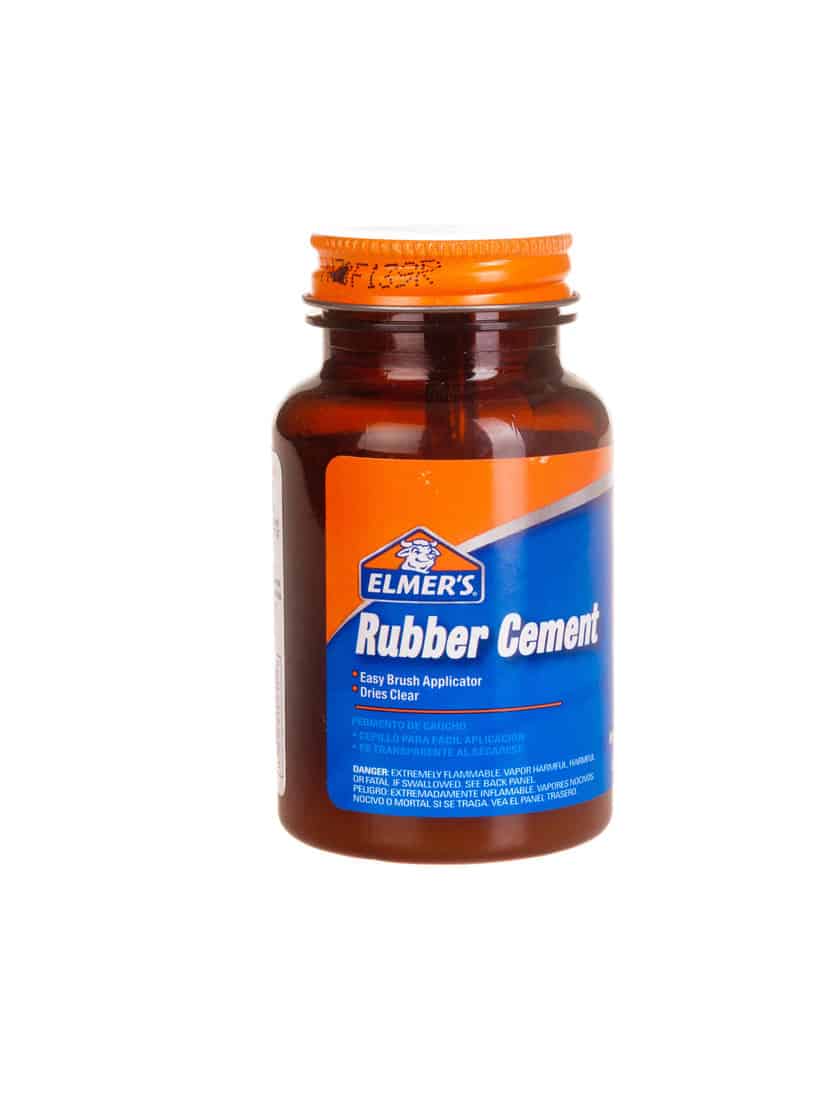 Jar of Elmers Rubber Cement