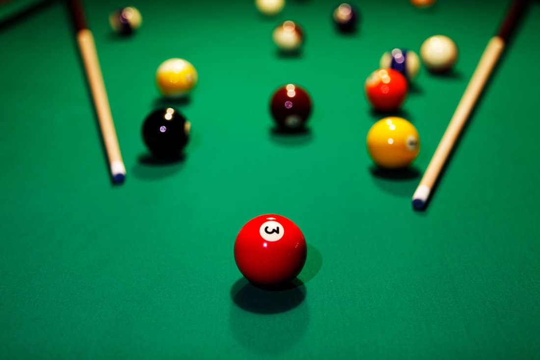 Pool Table close up