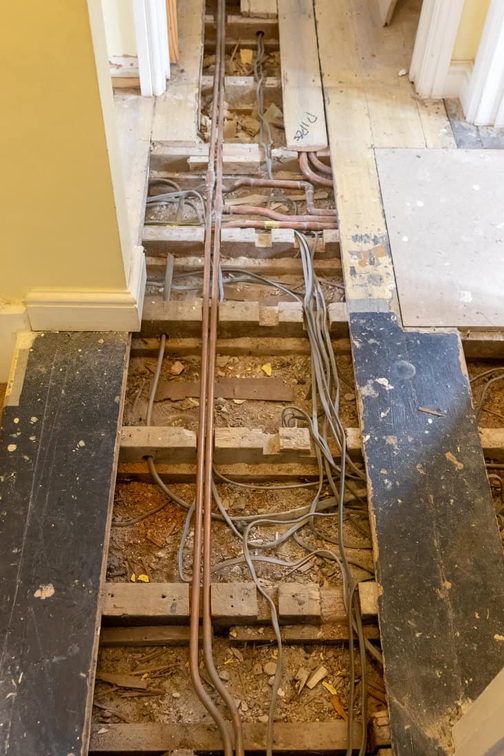 Rewiring a house for renovation