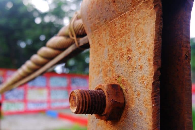 A rusty screw nuts and bolts on suspension bridge, How To Remove Rusted Or Broken Bolts Without Heat