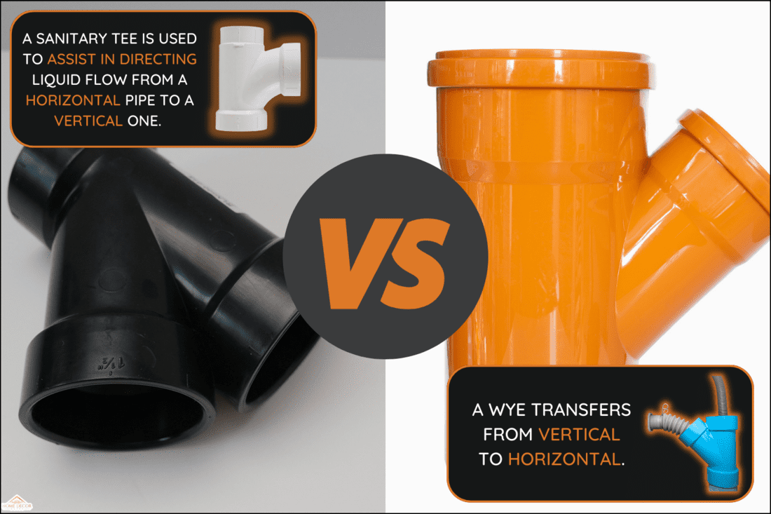 This is a sanitary tee used in plumbing drain system, a PVC fitting - a draining wye pipe, angle 45 - Sanitary Tee Vs Wye Pipes Uses &amp Differences