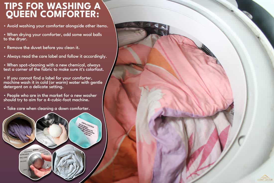 Tips for washing a queen comforter