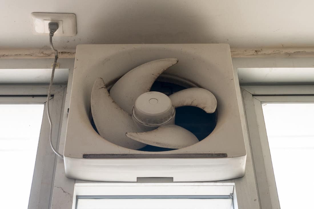 White ventilation fan