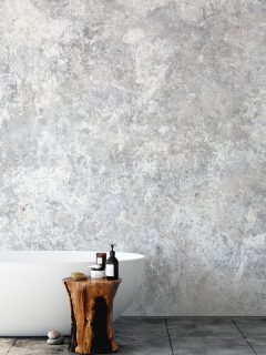 bathroom-mockup-wall-interior-art-3d, What Type Of Wallpaper Is Best For Bathrooms?