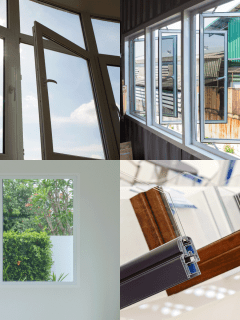 collage-photo-of-a-Vinyl,-Aluminum,-Fiberglass,-Or-Composite-Windows, Vinyl, Aluminum, Fiberglass, Or Composite Windows: Which Is Right For Your Home?