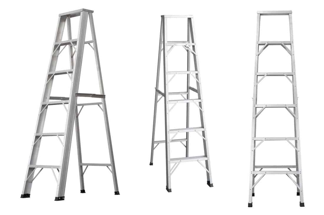 ladder isolated on white
