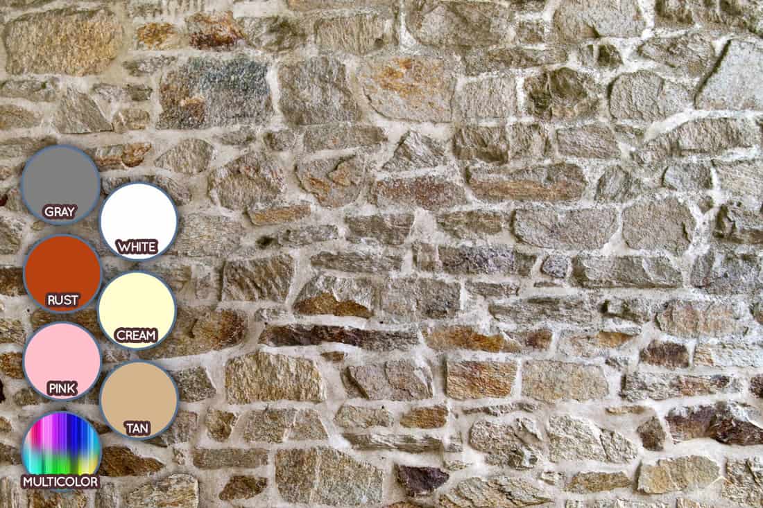 a multicolored stone wall, What Color Stone Goes With White Siding?