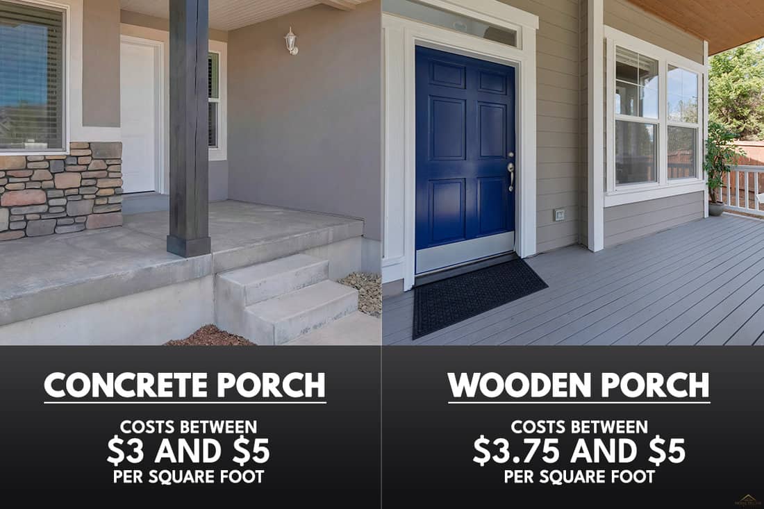 A comparison of the cost of a concrete porch and a wooden porch, How To Build A Raised Concrete Porch