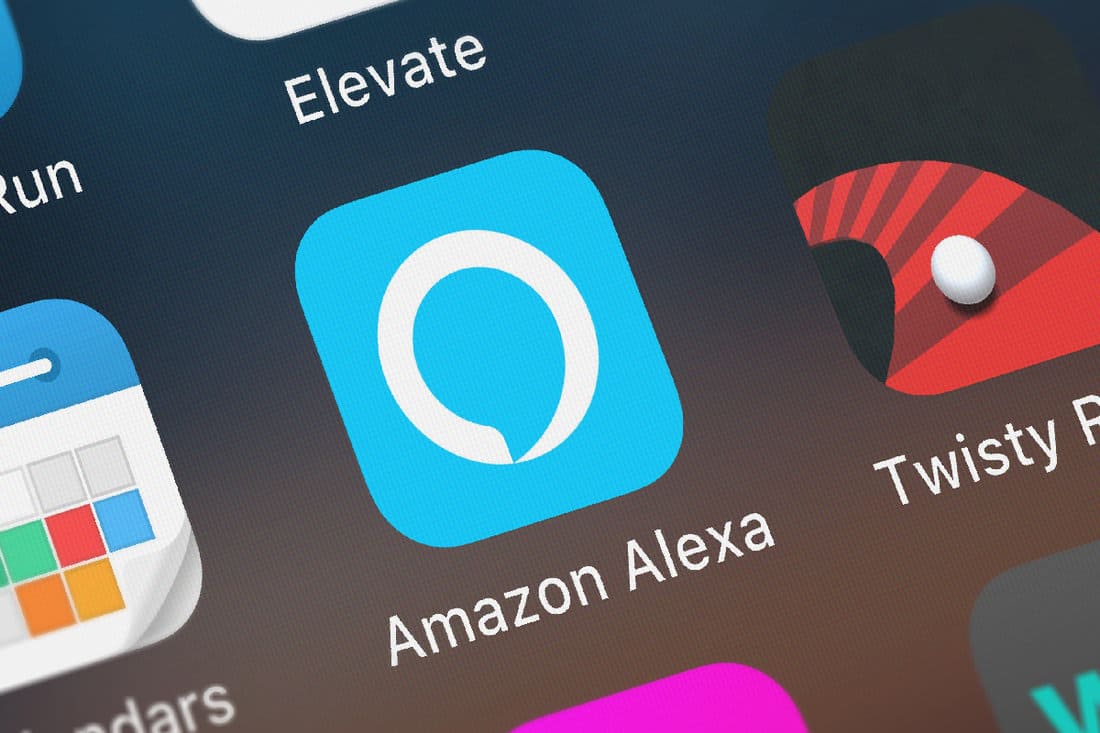 Amazon alexa app on screen