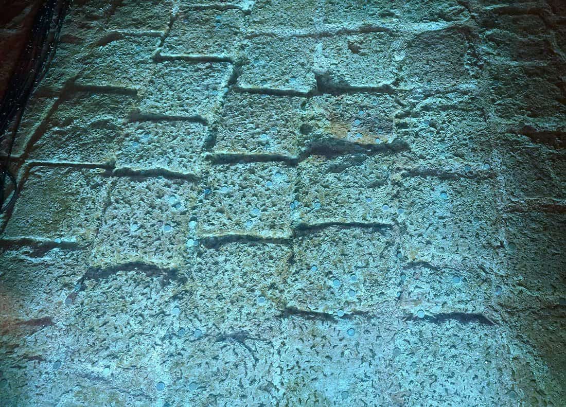 Concrete texture underwater