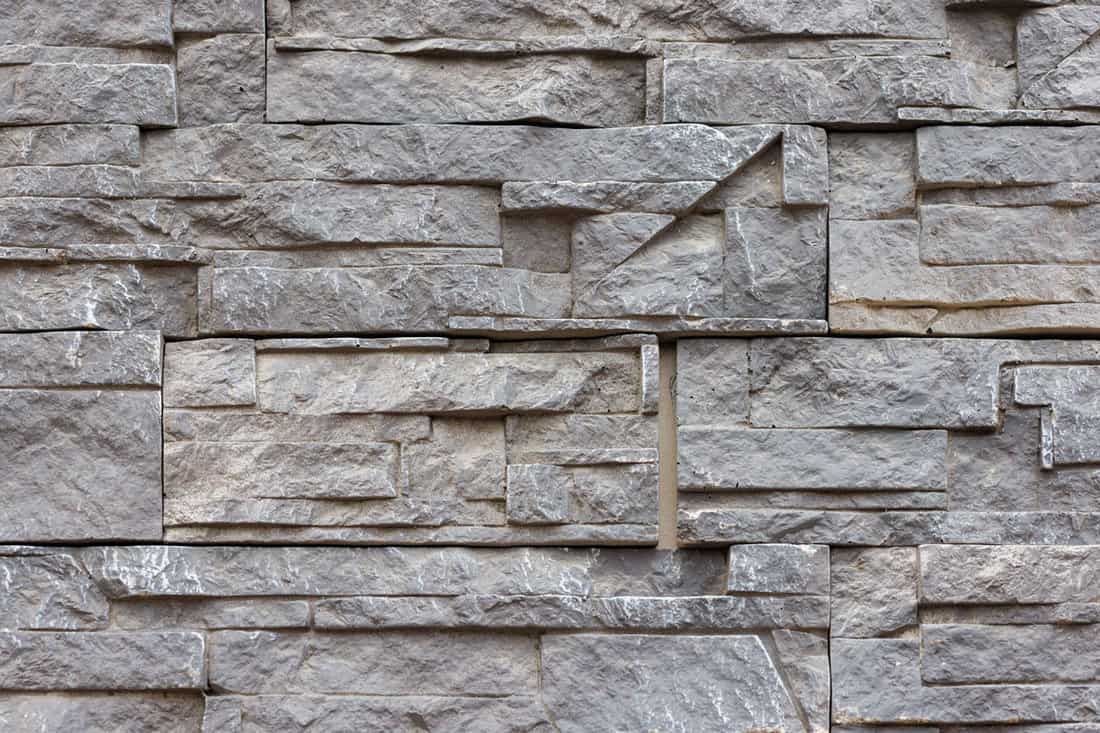 Fake stone wall, plastic panel imitating natural slab wall