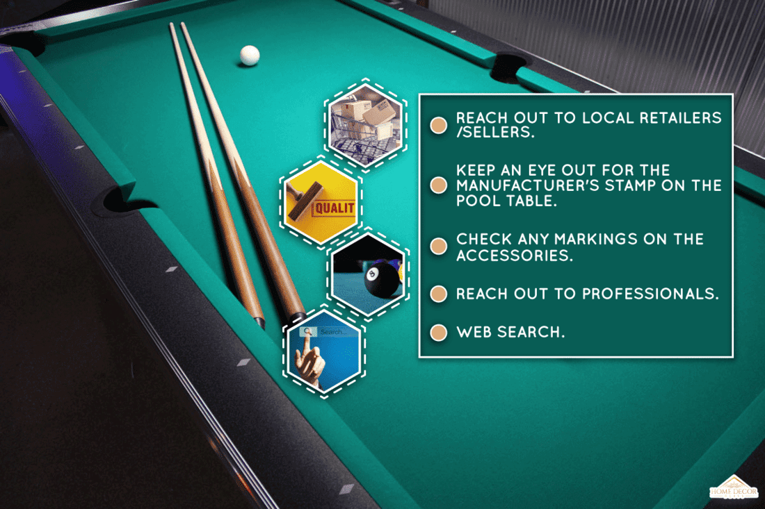 A game of 8 Ball racked and ready to go, How To Tell The Age Of Your Olhausen Pool Table?