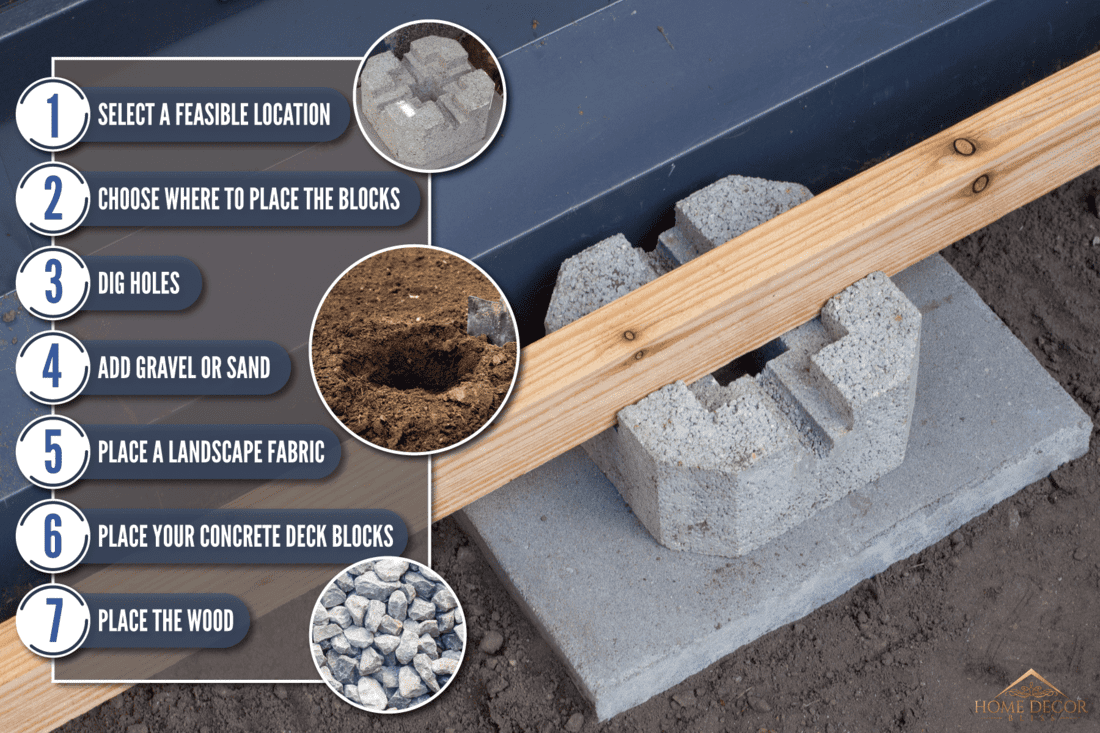 cement deck block foundation installed on, How To Use Concrete Deck Blocks [A Detailed Guide]