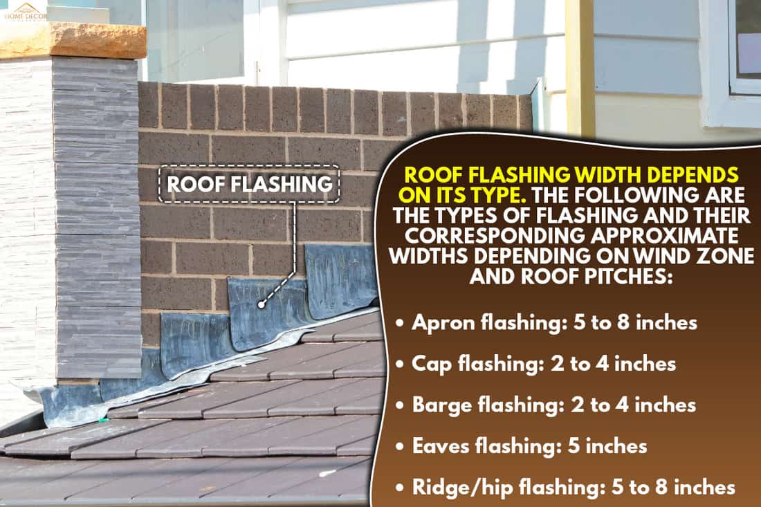A lead flashing on slate style roof. How Wide Should Flashing Be?