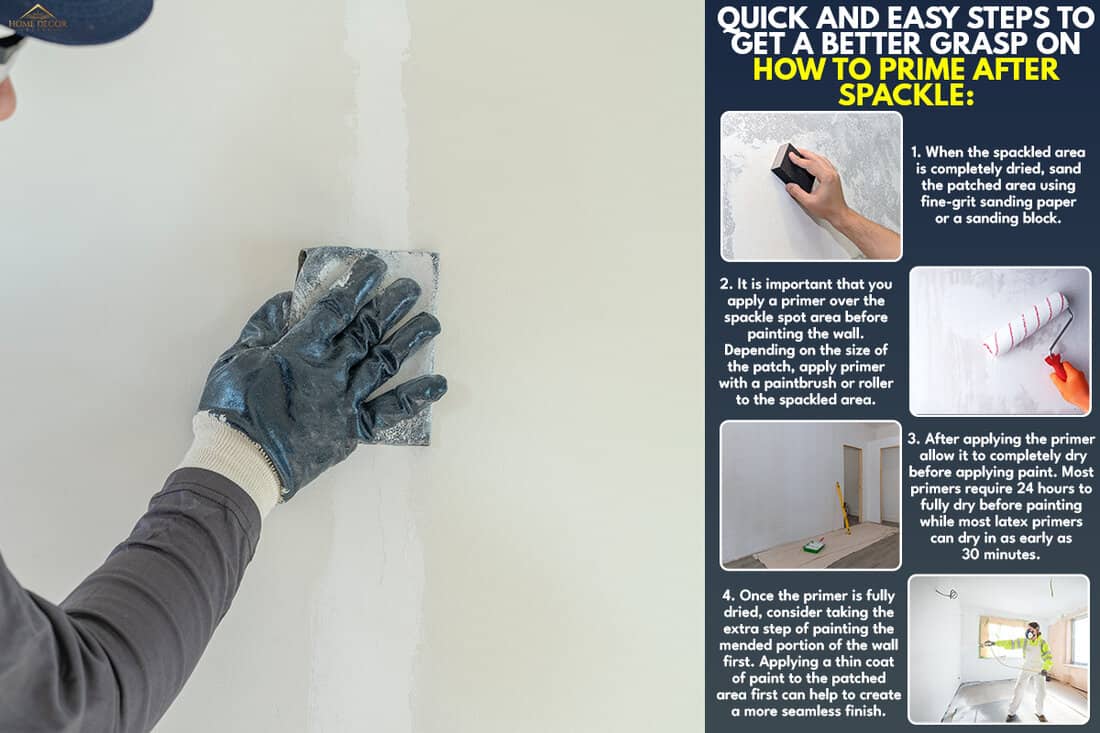 Worker sanding dry wall, Do You Need To Prime Spackle?