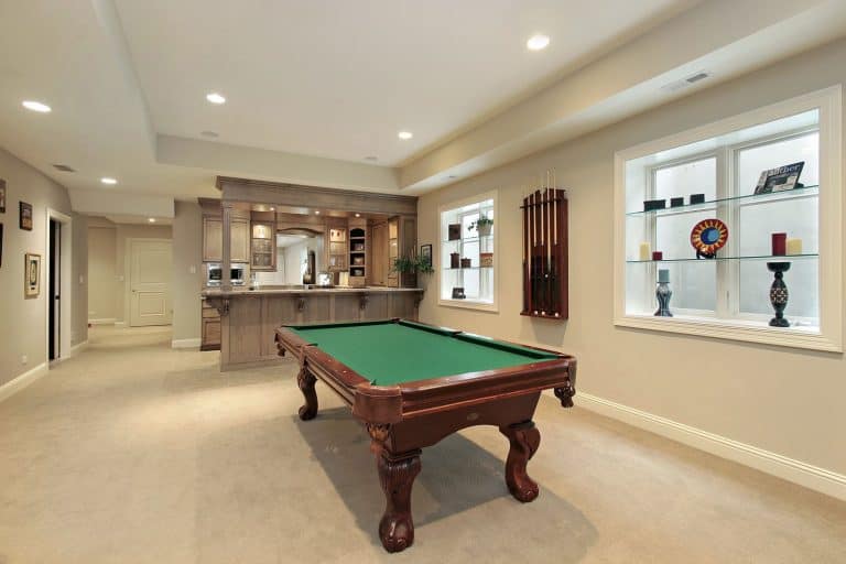 Lower level with pool table, How To Make A Pool Table Dining Top [Step By Step Guide]