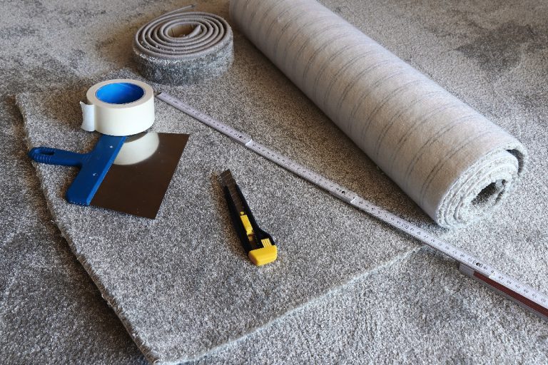 A new carpet is laid on the floor, How To Match Your Carpet For Repair
