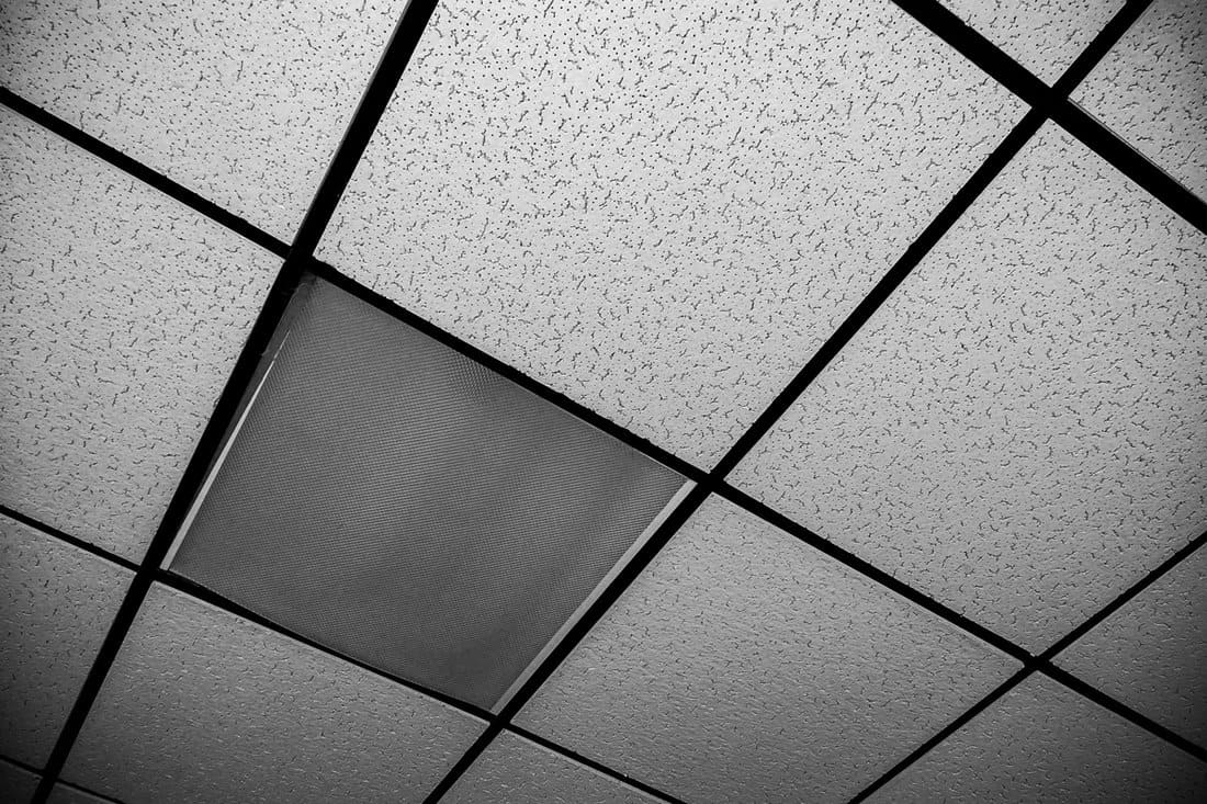 Patterned drop ceiling