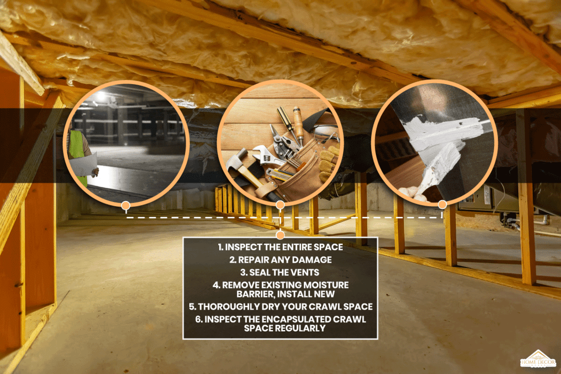 Basement floor insulation and wooden support beams. Pros & Cons Of Crawl Space Encapsulation For DIYers