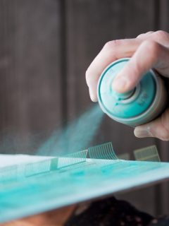 Spraying blue paint on architectural design, Can You Spray Paint In High Humidity?