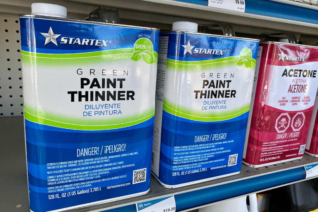 Startex brand of green paint thinner
