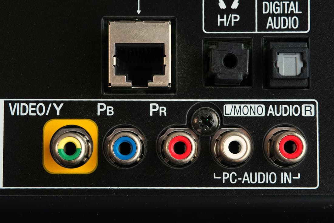 TV audio video input panel